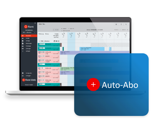 Autovermietgeschäft mit C-Rent Software